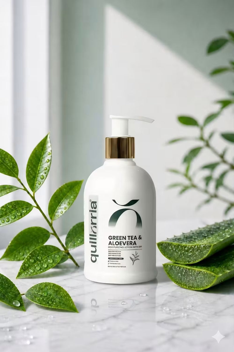 Green Tea & Aloe Vera Moisturizing Lotion with SPF