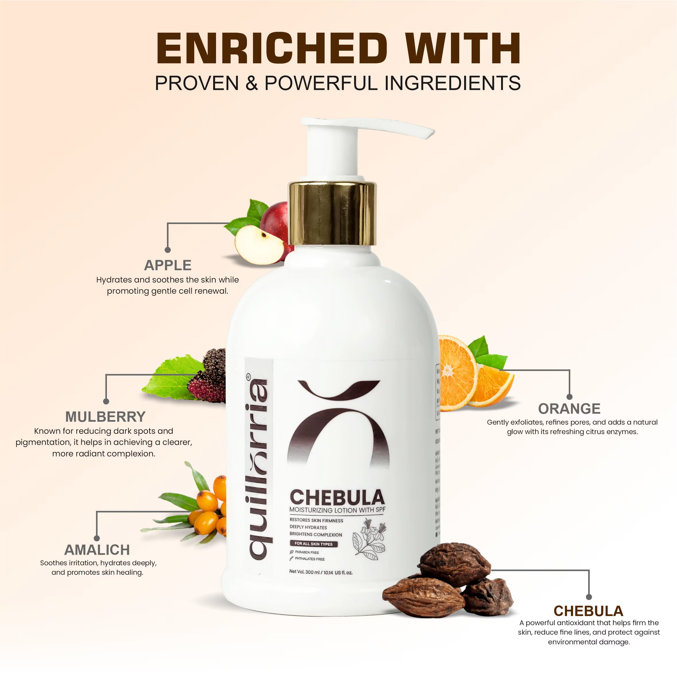 Chebula Moisturizing Lotion with SPF