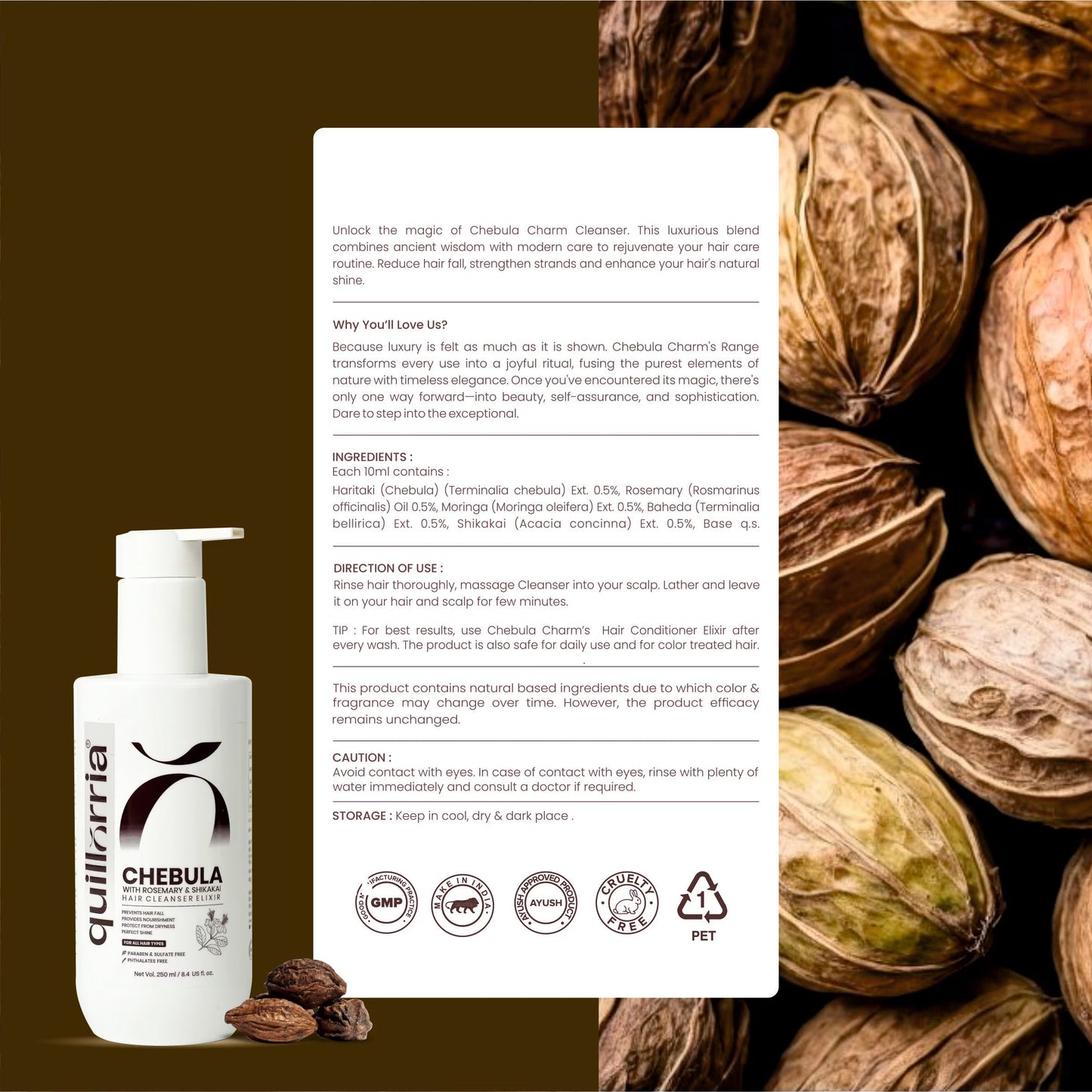 Chebula with Rosemary & Shikakai Hair Cleanser Elixir