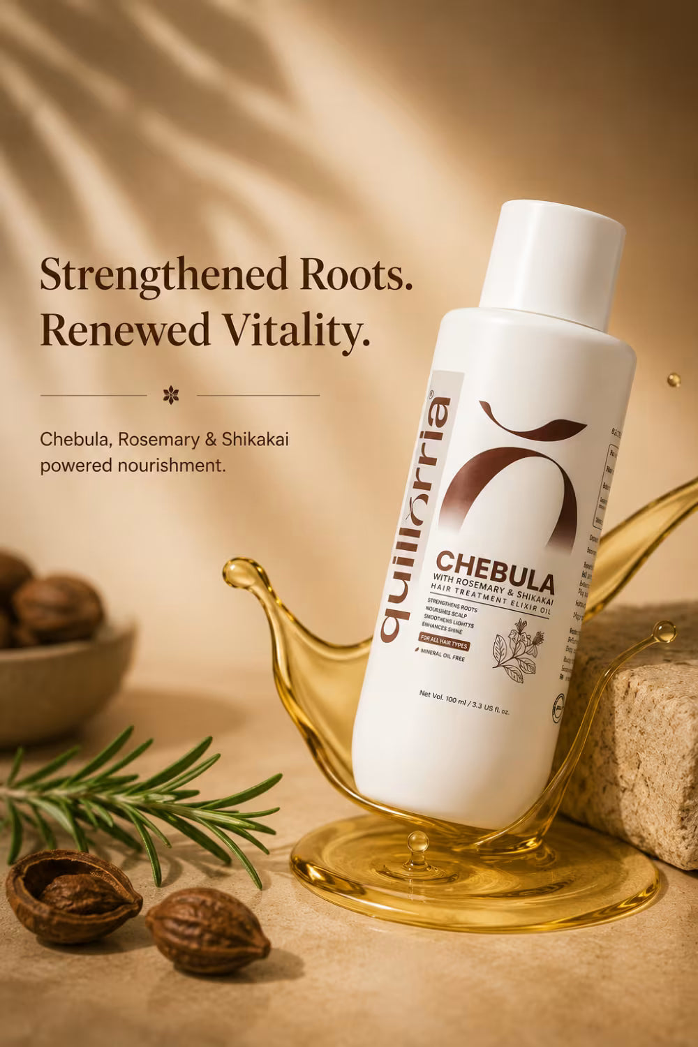 Chebula with Rosemary & Shikakai Hair Treatment Elixir Oil