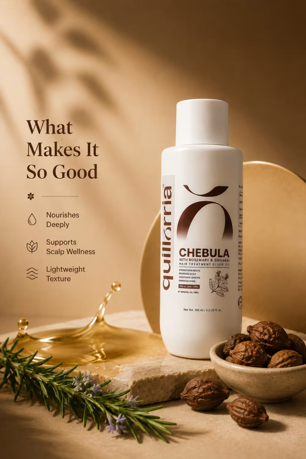 Chebula with Rosemary & Shikakai Hair Treatment Elixir Oil