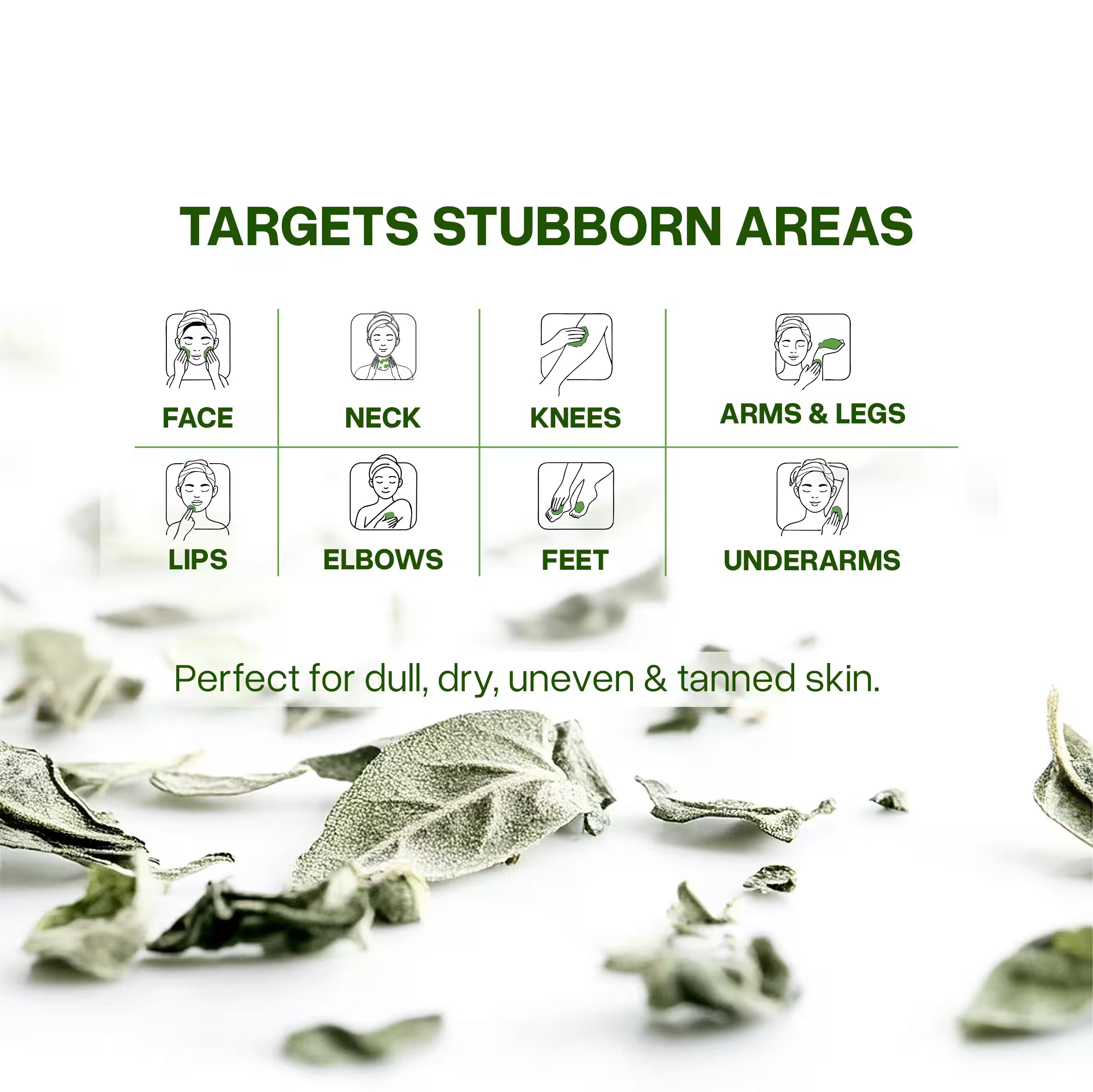 Green tea sugar scrub