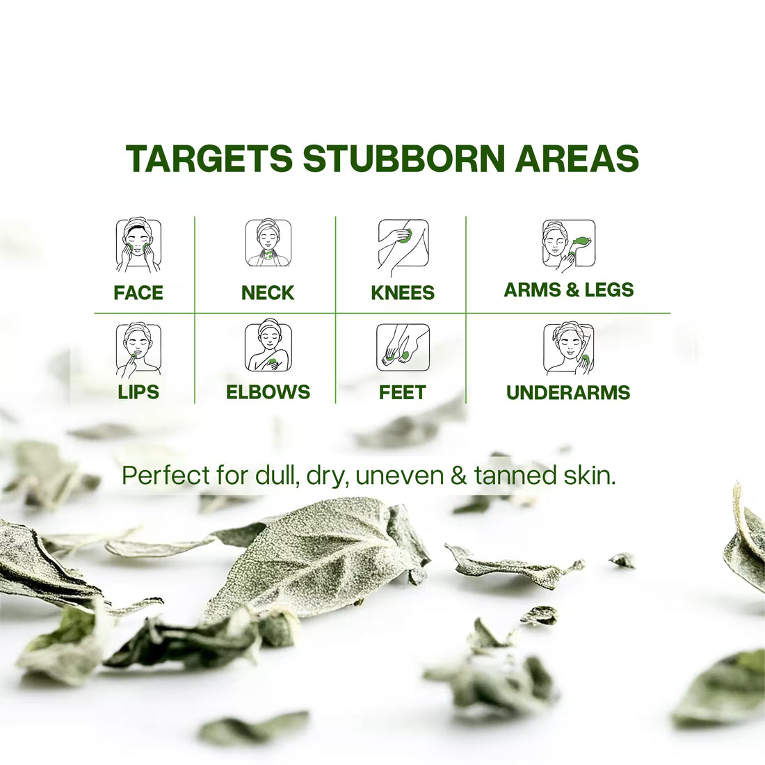 Green tea sugar scrub