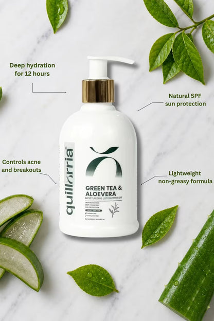 Green Tea & Aloe Vera Moisturizing Lotion with SPF