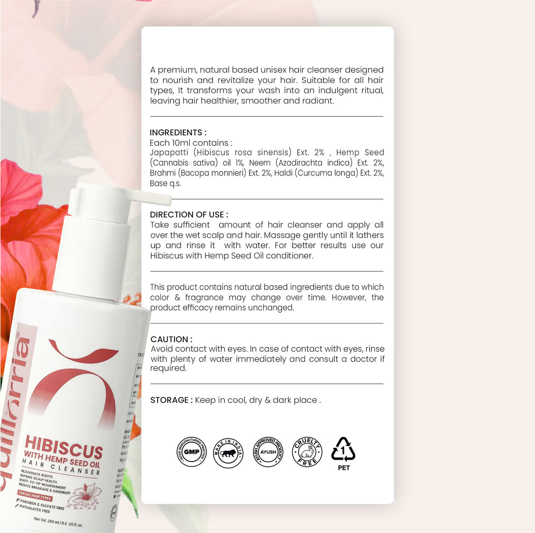 Hibiscus & Hemp Seed Oil Hair Cleanser