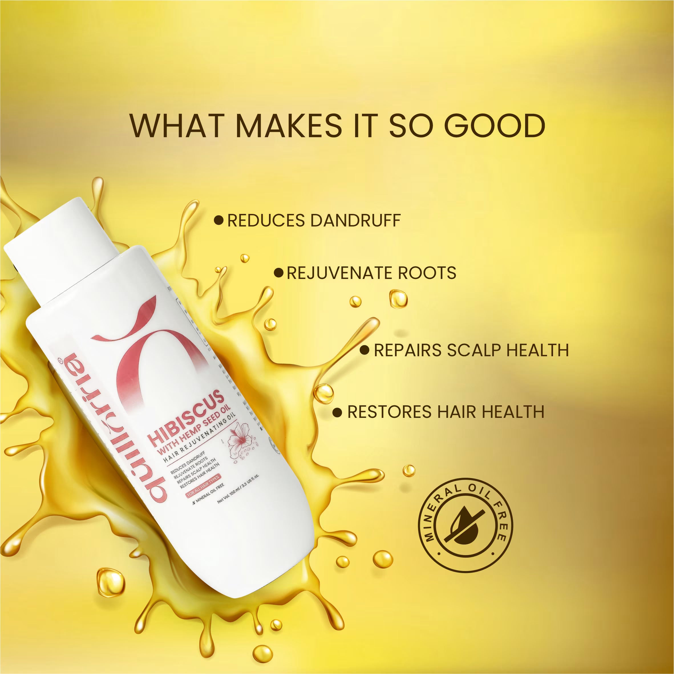 Hibiscus with Hemp Seed Oil Hair Rejuvenating Oil