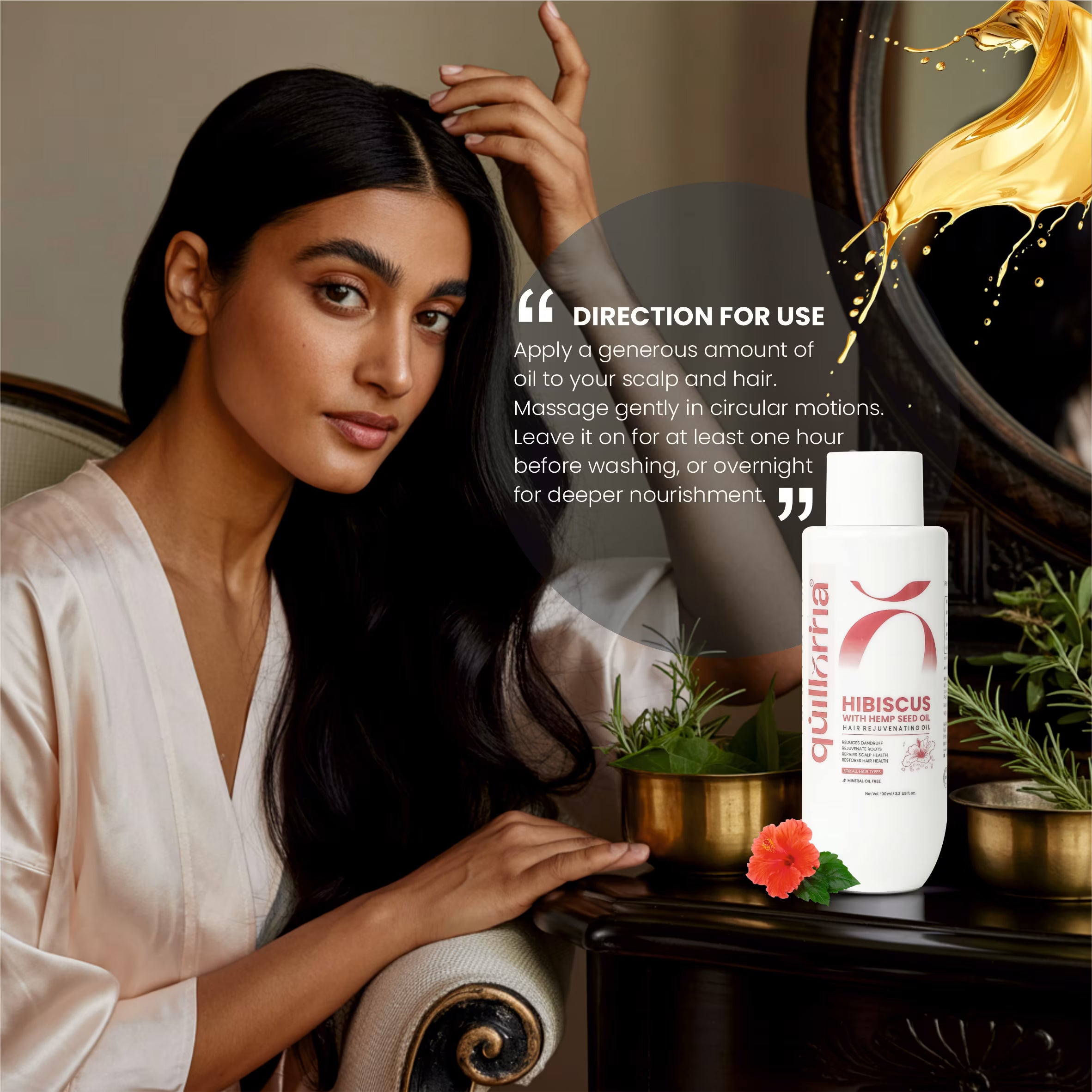 Hibiscus with Hemp Seed Oil Hair Rejuvenating Oil