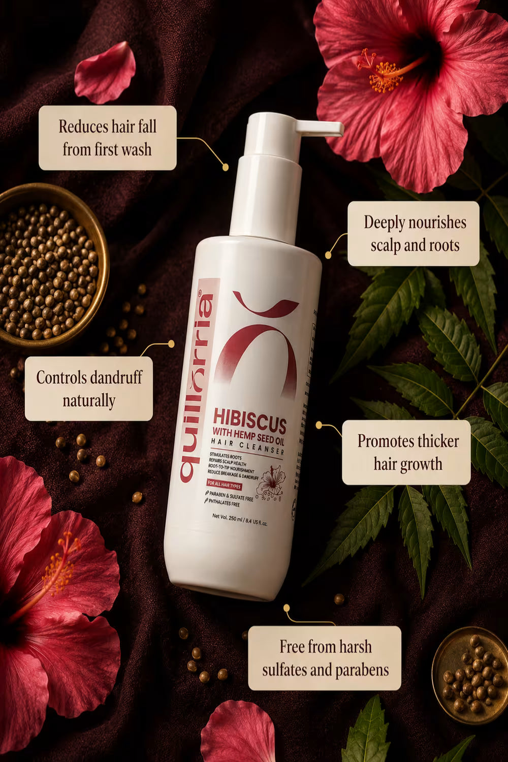 Hibiscus & Hemp Seed Oil Hair Cleanser