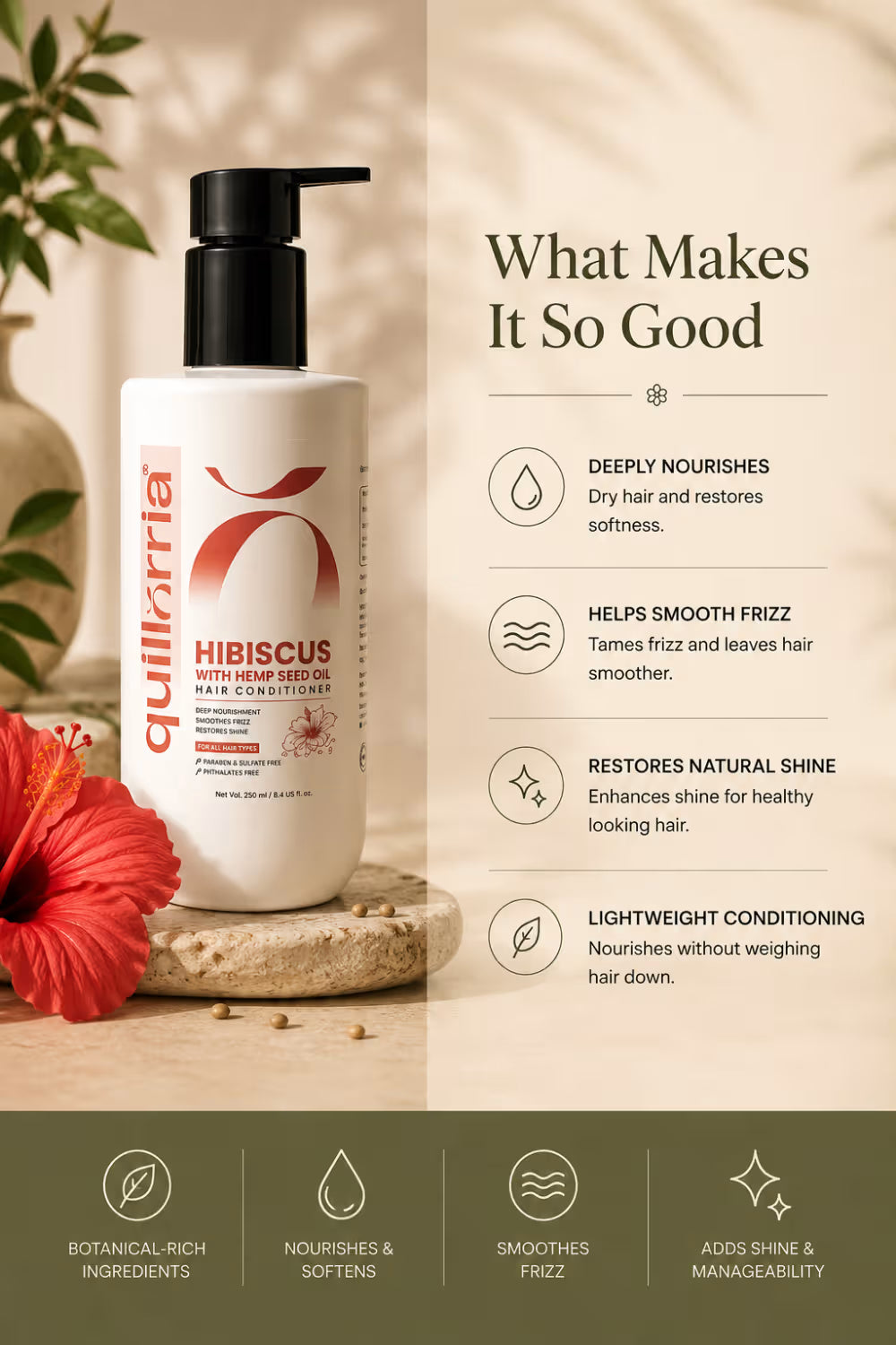 Hibiscus & Hemp Seed Oil Hair Conditioner
