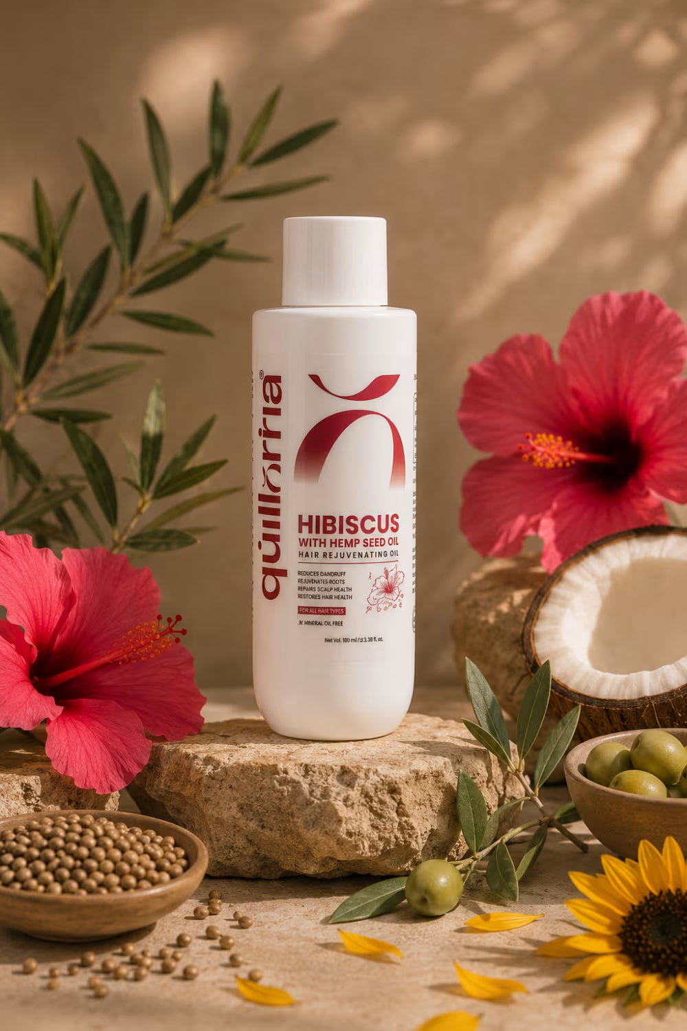 Hibiscus with Hemp Seed Oil Hair Rejuvenating Oil