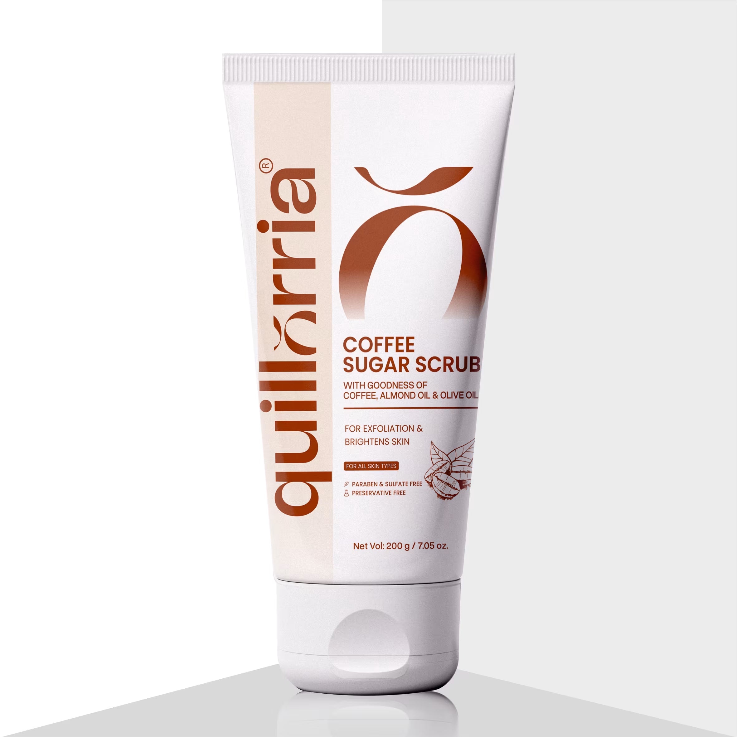 Quillorria Coffee and Sugar Scrub 200g Tube